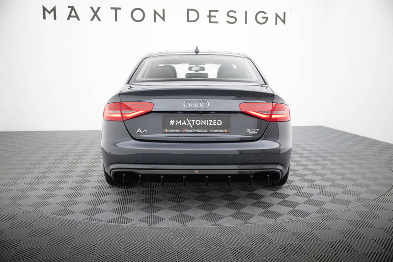 Maxton Design Heckansatz Audi A4 B8 Facelift (Version ohne Auspuff)