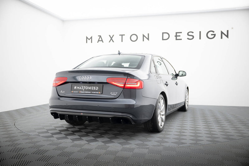 Maxton Design Heckansatz Audi A4 B8 Facelift (Version ohne Auspuff)