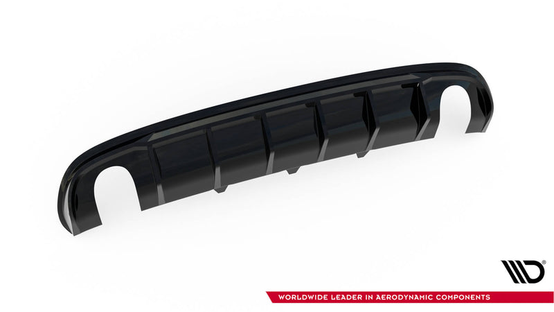 Maxton Design rear diffuser Audi A4 S-Line Sedan / Avant B8 (version with single exhaust pipes on both sides)