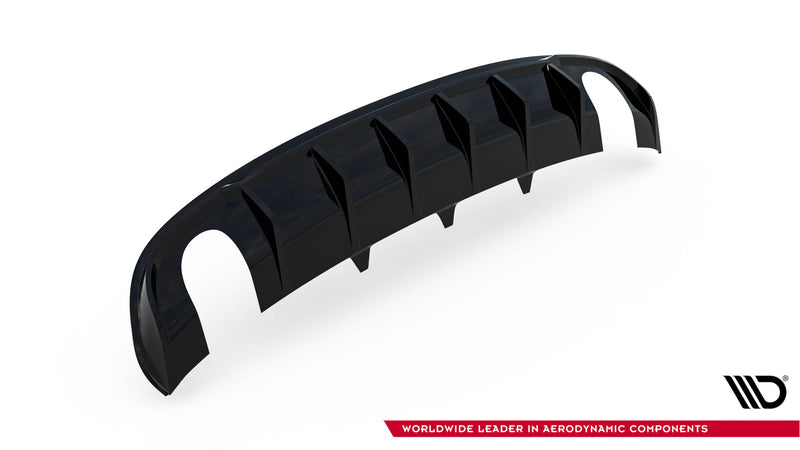 Maxton Design rear diffuser Audi A4 S-Line Sedan / Avant B8 (version with single exhaust pipes on both sides)