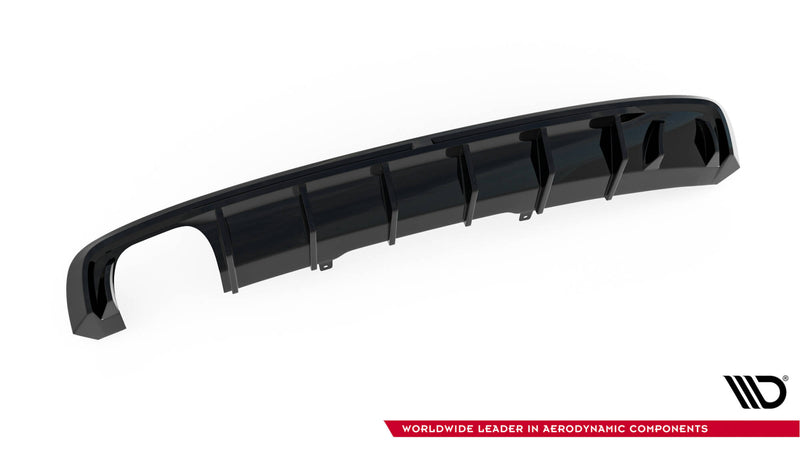 Maxton Design rear diffuser for Audi A4 S-line B9 (version with single-sided dual exhaust pipe)