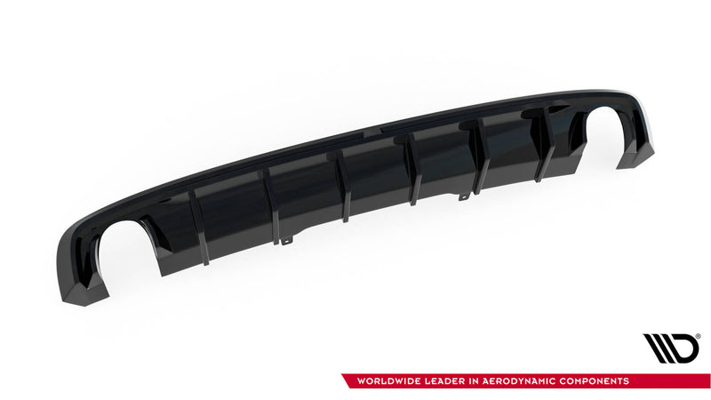 Maxton Design rear diffuser Audi A4 S-line B9 (version with single exhaust pipes on both sides)