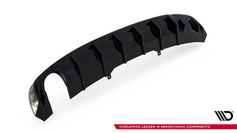 Maxton Design rear diffuser Audi A4 S-line B9 (version with single-sided double exhaust pipe)