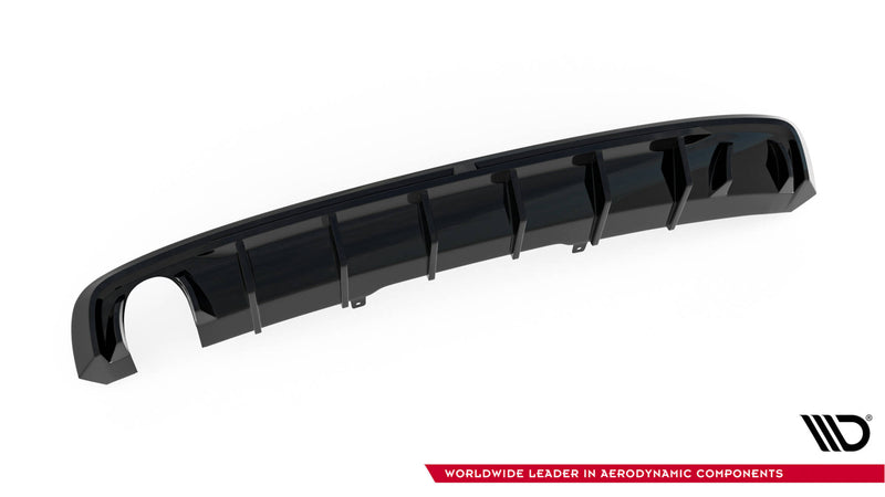 Maxton Design rear diffuser Audi A4 S-line B9 (version with single-sided double exhaust pipe)