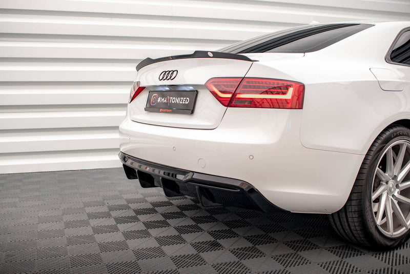 Maxton Design rear diffuser Audi A5 8T Facelift (version with dual exhaust on one side)