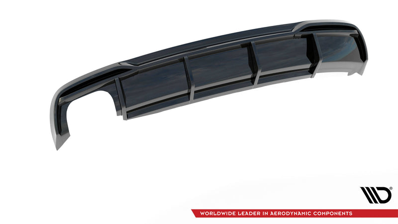 Maxton Design rear diffuser Audi A5 8T Facelift (version with dual exhaust on one side)