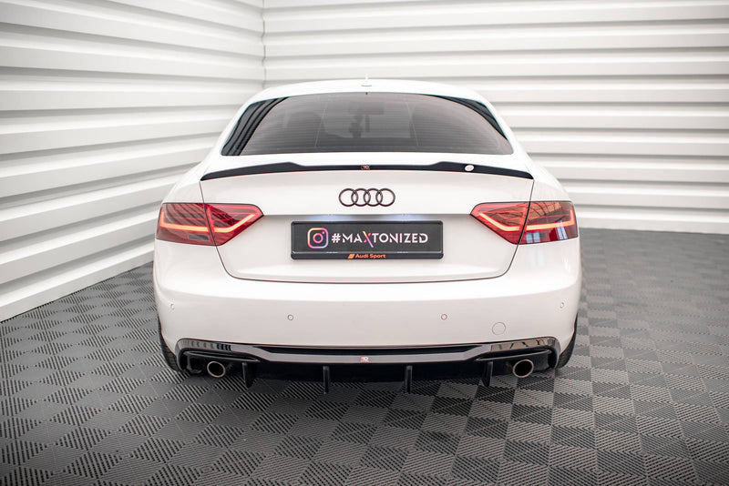 Maxton Design rear diffuser Audi A5 8T Facelift (version with single exhaust on both sides)