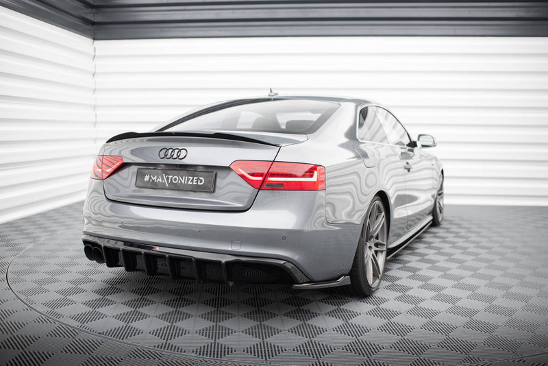 Maxton Design Heckansatz Audi A5 S-Line Coupe / Sportback 8T Facelift (Einseitige Doppelauspuffversion)