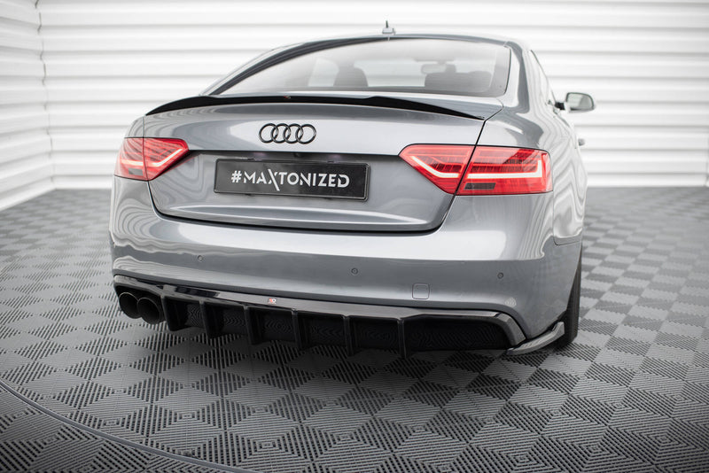 Maxton Design Heckansatz Audi A5 S-Line Coupe / Sportback 8T Facelift (Einseitige Doppelauspuffversion)
