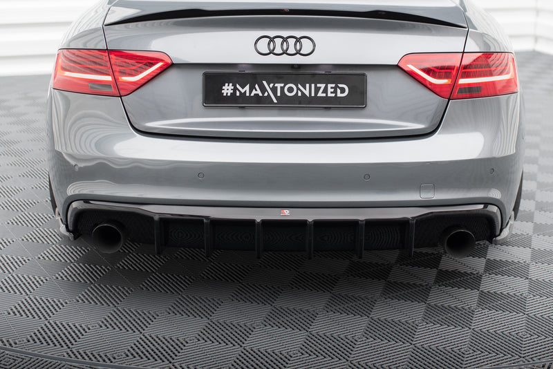 Maxton Design rear spoiler Audi A5 S-Line Coupe / Sportback 8T Facelift (version with single exhaust on both sides)