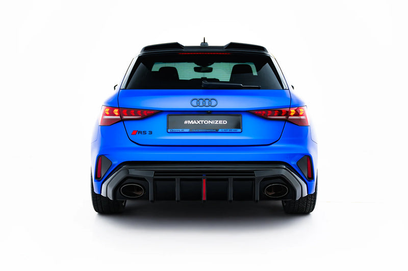 Maxton Design Rear Diffuser Audi RS3 8Y Sportback 8Y Facelift (Version with OEM Reflector)