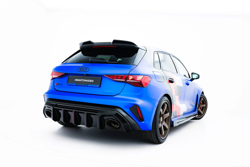 Maxton Design Rear Diffuser Audi RS3 8Y Sportback 8Y Facelift (Version with OEM Reflector)
