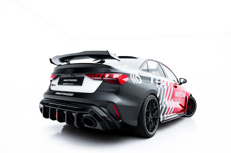 Maxton Design Rear Diffuser Audi RS3 Sedan 8Y Facelift (Version with LED light)