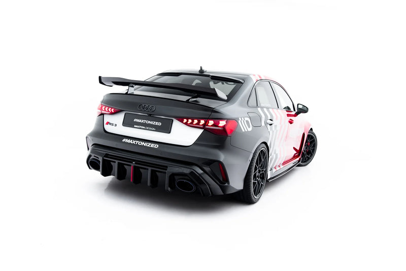 Maxton Design Rear Diffuser Audi RS3 Sedan 8Y Facelift (Version with Original Reflector)