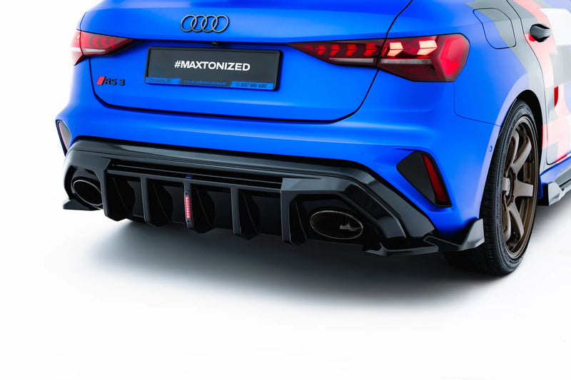 Maxton Design Rear Diffuser Audi RS3 Sportback 8Y Facelift (Version with LED light)