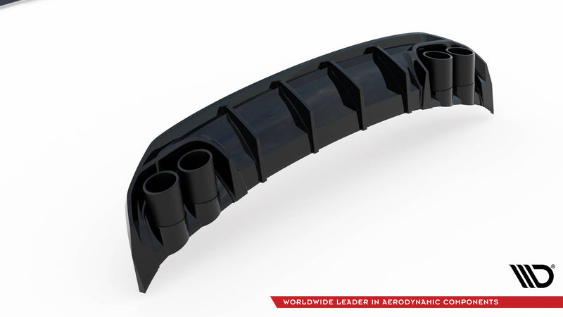 Maxton Design Rear Spoiler + Rear Silencer Sport Exhaust Dummy for Audi A3 S-Line Sedan 8Y