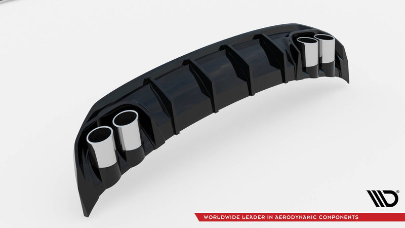 Maxton Design Rear Spoiler + Rear Silencer Sport Exhaust Dummy for Audi A3 S-Line Sedan 8Y