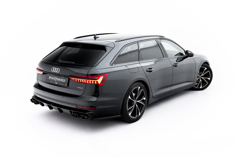 Maxton Design Rear Valance + Exhaust Dummy Audi A6 Sedan / Avant C8 / C8 Facelift