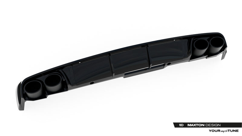 Maxton Design Rear Valance + Exhaust Dummy Audi A6 Sedan / Avant C8 / C8 Facelift