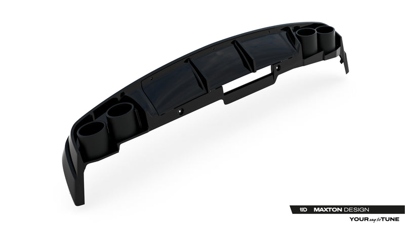 Maxton Design Rear Valance + Exhaust Dummy Audi A6 Sedan / Avant C8 / C8 Facelift