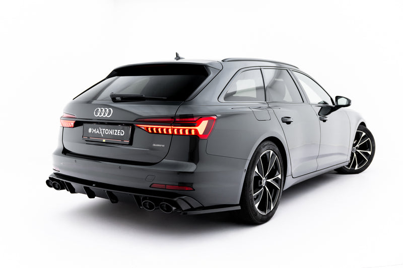 Maxton Design Rear Valance + Exhaust Dummy Audi A6 Sedan / Avant C8 / C8 Facelift