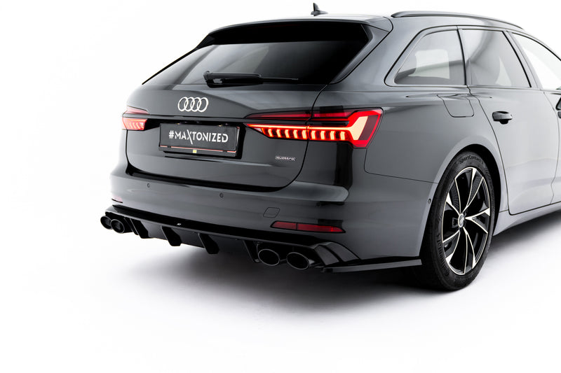 Maxton Design Rear Valance + Exhaust Dummy Audi A6 Sedan / Avant C8 / C8 Facelift