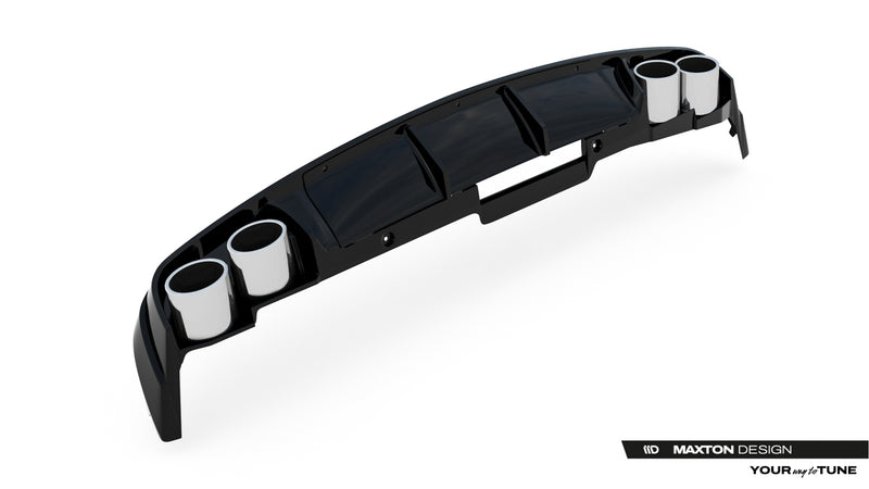 Maxton Design Rear Valance + Exhaust Dummy Audi A6 Sedan / Avant C8 / C8 Facelift