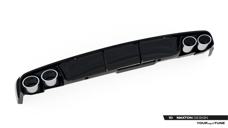Maxton Design Rear Valance + Exhaust Dummy Audi A6 Sedan / Avant C8 / C8 Facelift