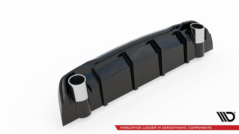 Maxton Design rear diffuser + exhaust silencer sport exhaust imitation Peugeot 308 GT Mk2 Facelift