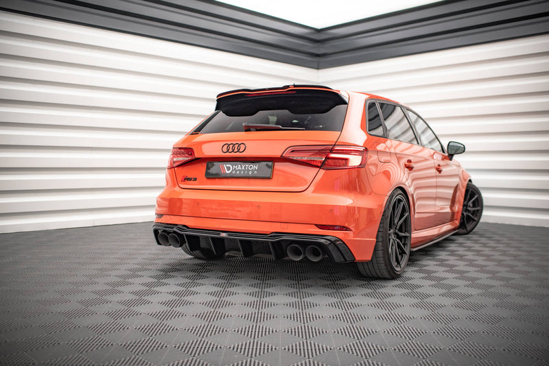 Maxton Design Rear Diffuser + Milltek Sport Exhaust Extension Audi RS3 Sportback 8V Facelift