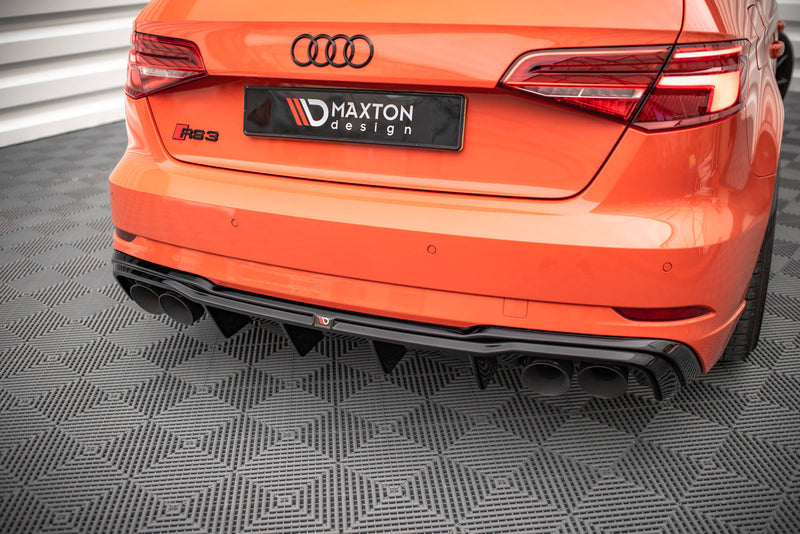 Maxton Design Rear Diffuser + Milltek Sport Exhaust Extension Audi RS3 Sportback 8V Facelift