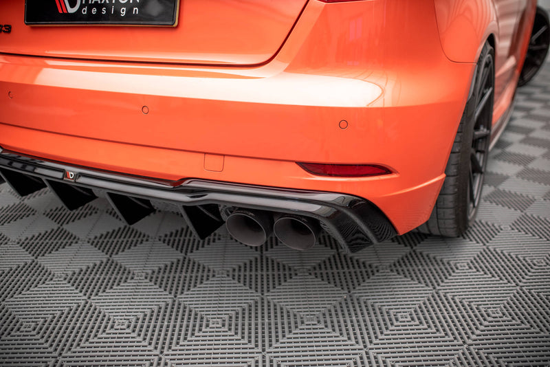 Maxton Design Rear Diffuser + Milltek Sport Exhaust Extension Audi RS3 Sportback 8V Facelift