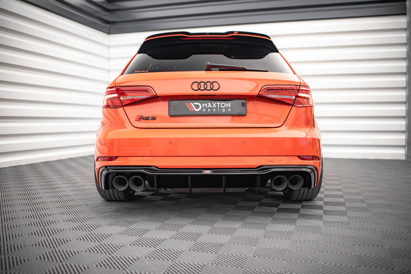 Maxton Design Rear Diffuser + Milltek Sport Exhaust Extension Audi RS3 Sportback 8V Facelift