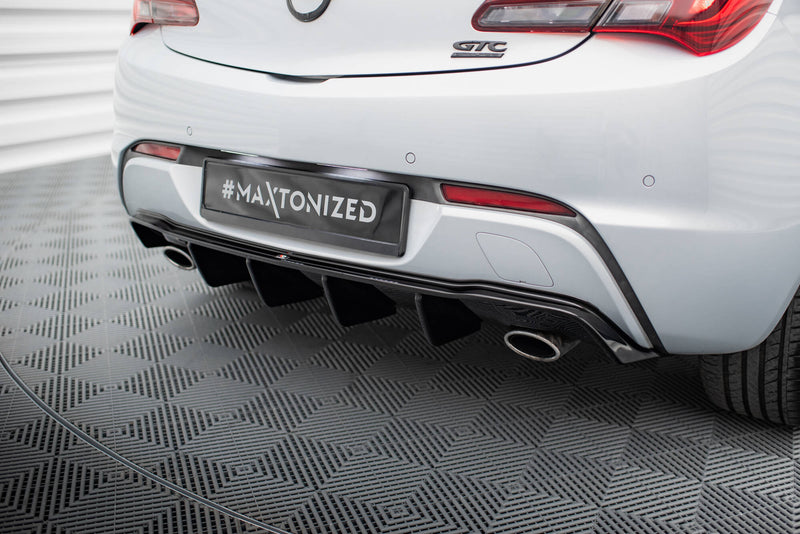 Maxton Design Heckansatz Opel Astra GTC OPC-Line J (Version mit Einzelauspuff auf beiden Seiten)