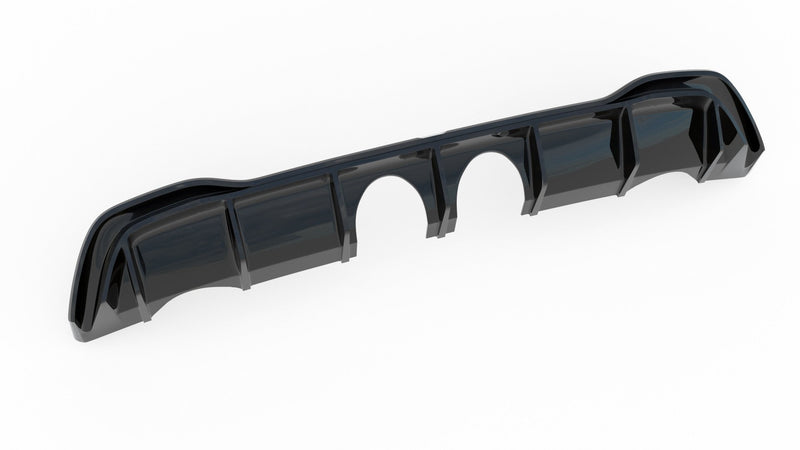 Maxton Design rear spoiler (R32 look) with exhaust for Volkswagen Golf Mk8