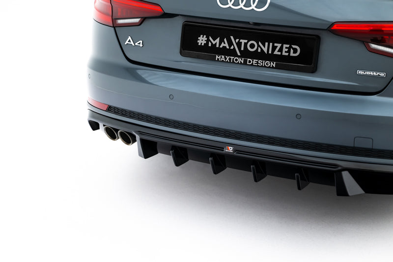 Maxton Design Rear Diffuser V.2 Audi A4 S-Line Sedan / Avant B9