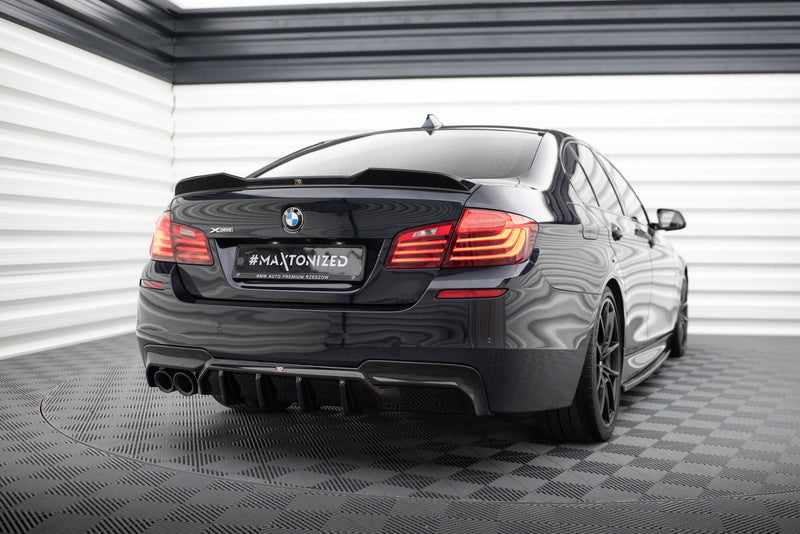 Maxton Design Heckansatz V.2 BMW 5 M-Pack F10 / F11 (Version mit einseitigem Doppelauspuff)