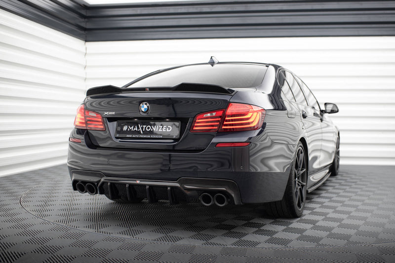 Maxton Design Heckansatz V.2 BMW 5 M-Pack F10 / F11 (Version mit zwei Doppelauspuffanlagen)