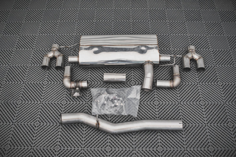 Maxton Design Rear Diffuser V.2 + Milltek Sport Exhaust Extension BMW 1 F40 M135i