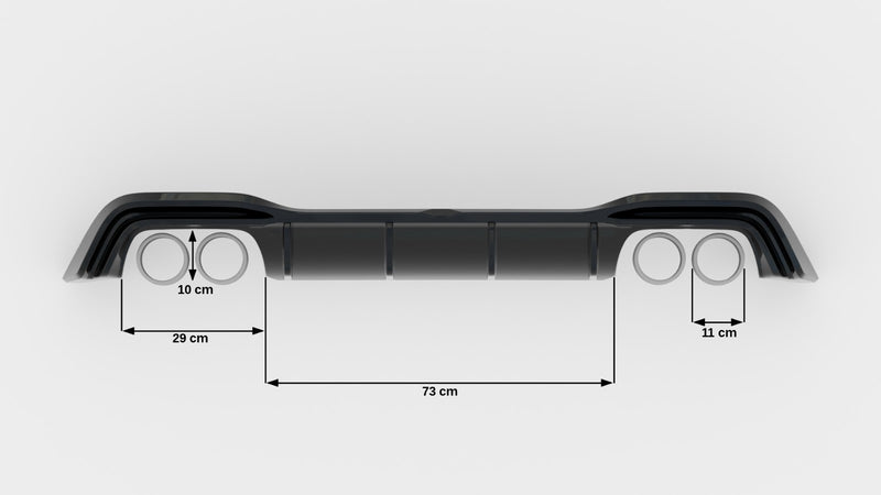 Maxton Design Heckansatz V.2 Volkswagen Golf R Mk8