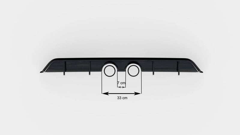 Maxton Design Heckansatz V.2 Volkswagen Scirocco Mk3 (R32 Auspuff)