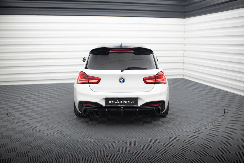 Maxton Design Heckansatz V.3 BMW 1 M-Pack F20 Facelift (Einseitige Doppelauspuffversion)