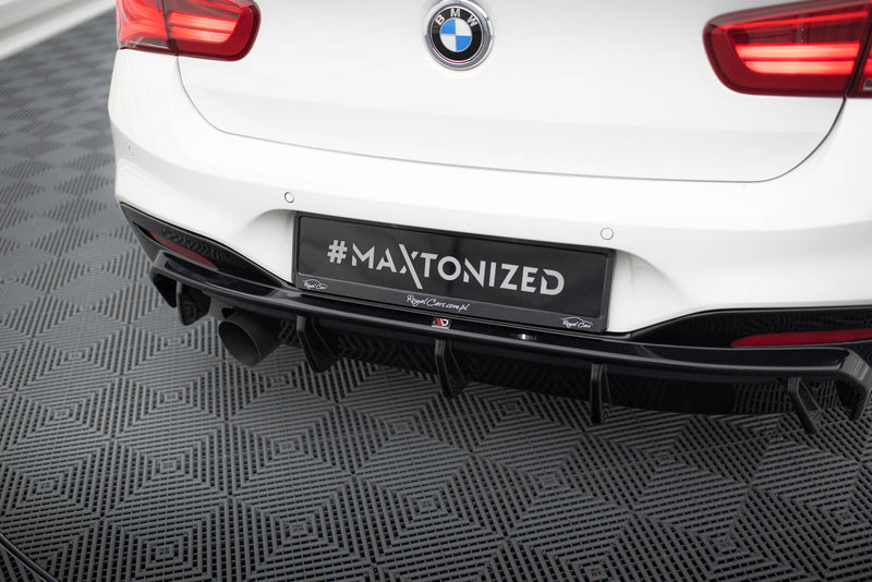 Maxton Design Heckansatz V.3 BMW 1 M-Pack F20 Facelift (Version mit einseitigem Einzelauspuff)