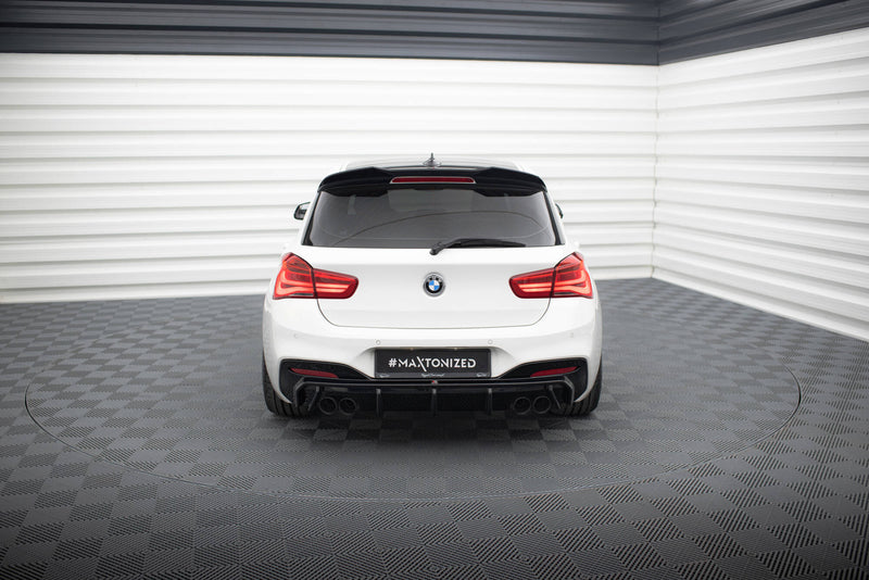 Maxton Design Heckansatz V.3 BMW 1 M-Pack / M140i F20 Facelift (Version mit Doppelauspuff auf beiden Seiten)