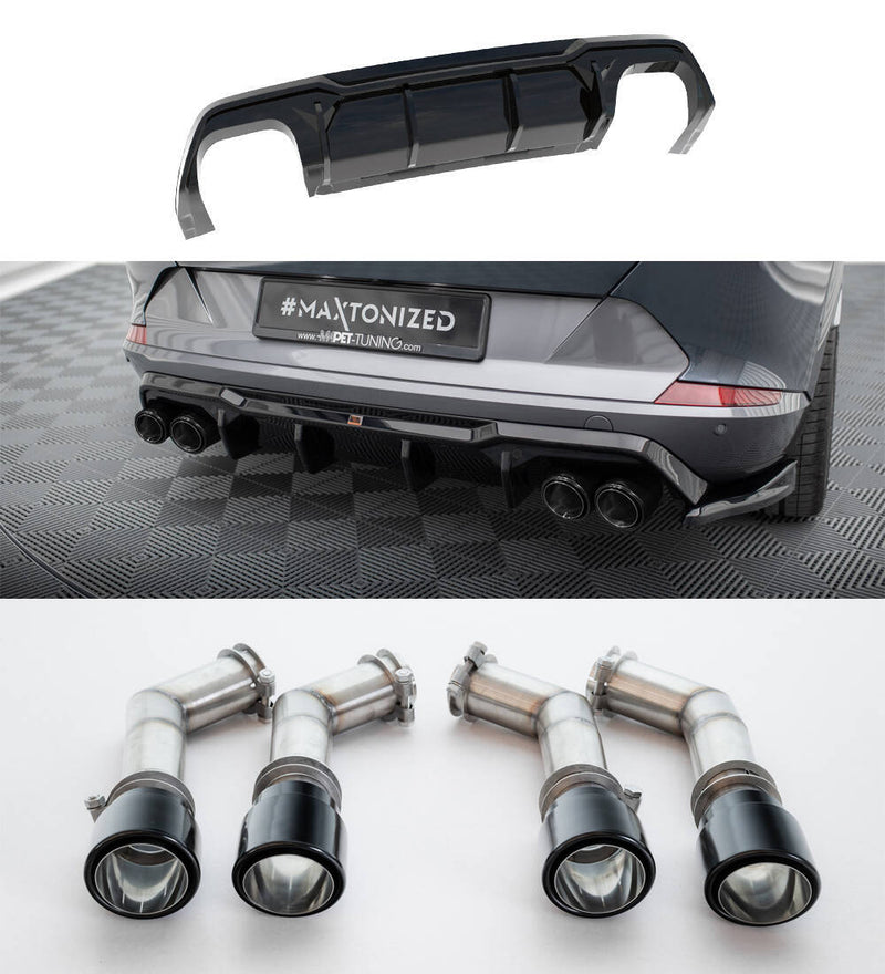 Maxton Design Rear Spoiler V.3 + Exhaust Tips Cupra Formentor VZ Mk1 / Mk1 Facelift