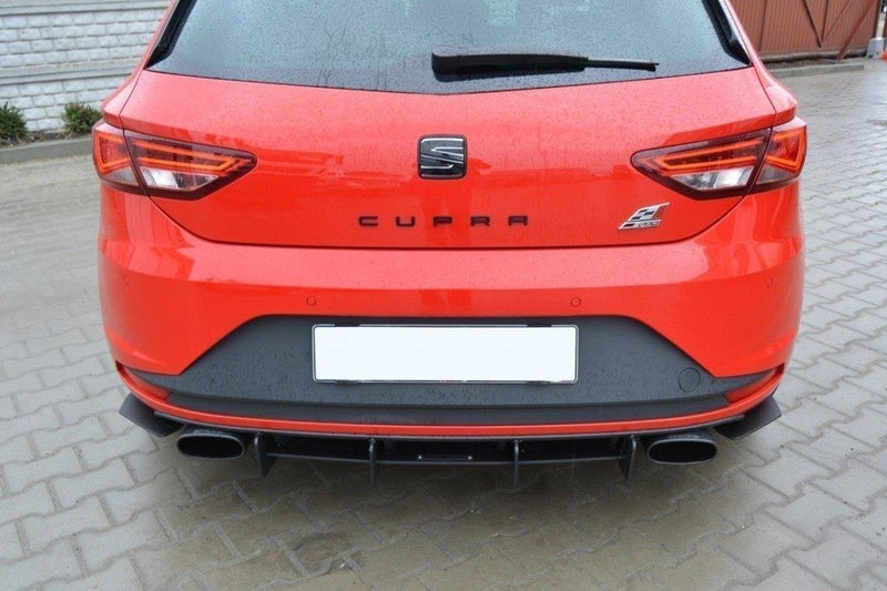 Maxton Design SEAT LEON III CUPRA REAR APRON &amp; REAR DIFFUSER SIDE L+R