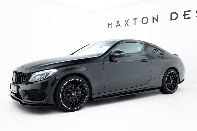 Maxton Design SEITENSCHWELLER DIFFUSOR MERCEDES- BENZ C-CLASS W205 COUPE AMG-LINE