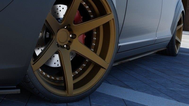 Maxton Design SEITENSCHWELLER DIFFUSOR MERCEDES S-CLASS W221 LONG