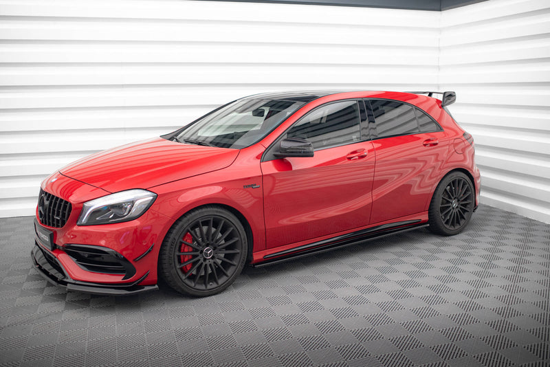 Maxton Design SEITENSCHWELLER DIFFUSOR Mercedes A W176/ CLA 117 AMG/ CLA 117 AMG LINE Facelift