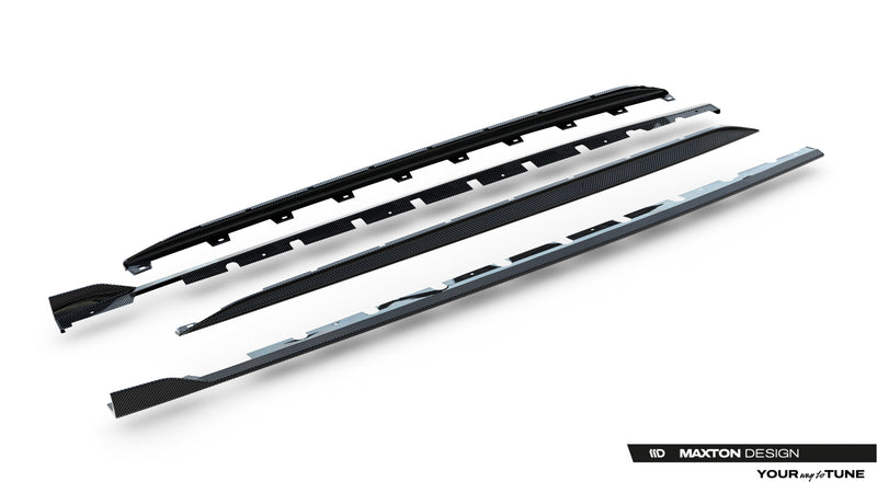 Maxton Design Set of Prepreg Carbon Fiber Side Skirts Audi RS3 Sedan 8Y Facelift